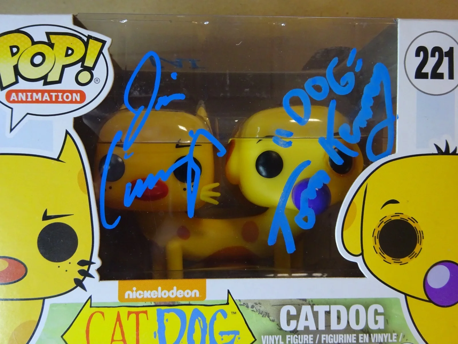 Tom Kenny, Jim Cummings — Signed Tom Kenny & Jim Cummings Autographed CatDog Funko Pop SWAU JSA COA, изображение 3