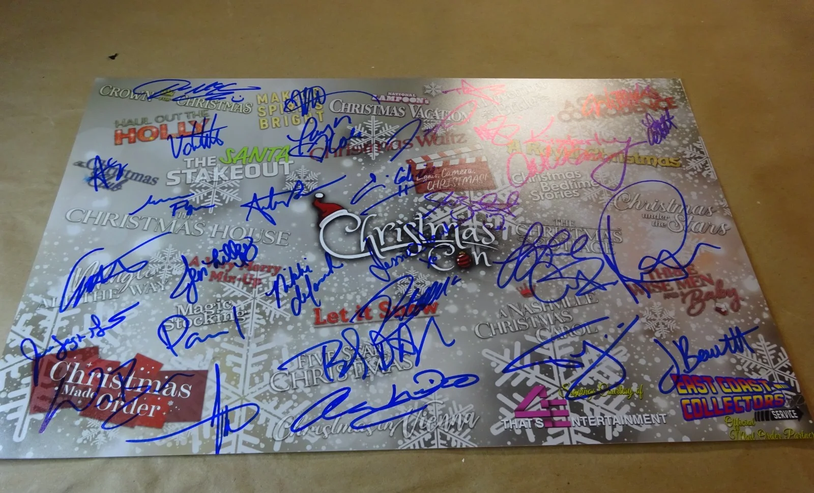 2023 Christmas Con 11"x17" Photo Poster - Signed By Celebrities, Hallmark Stars, изображение 2