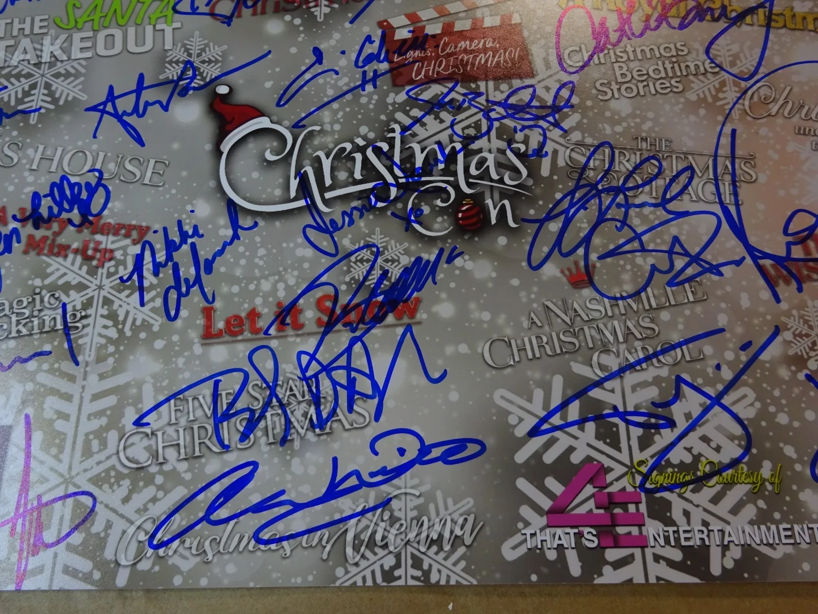 2023 Christmas Con 11"x17" Photo Poster - Signed By Celebrities, Hallmark Stars, изображение 5