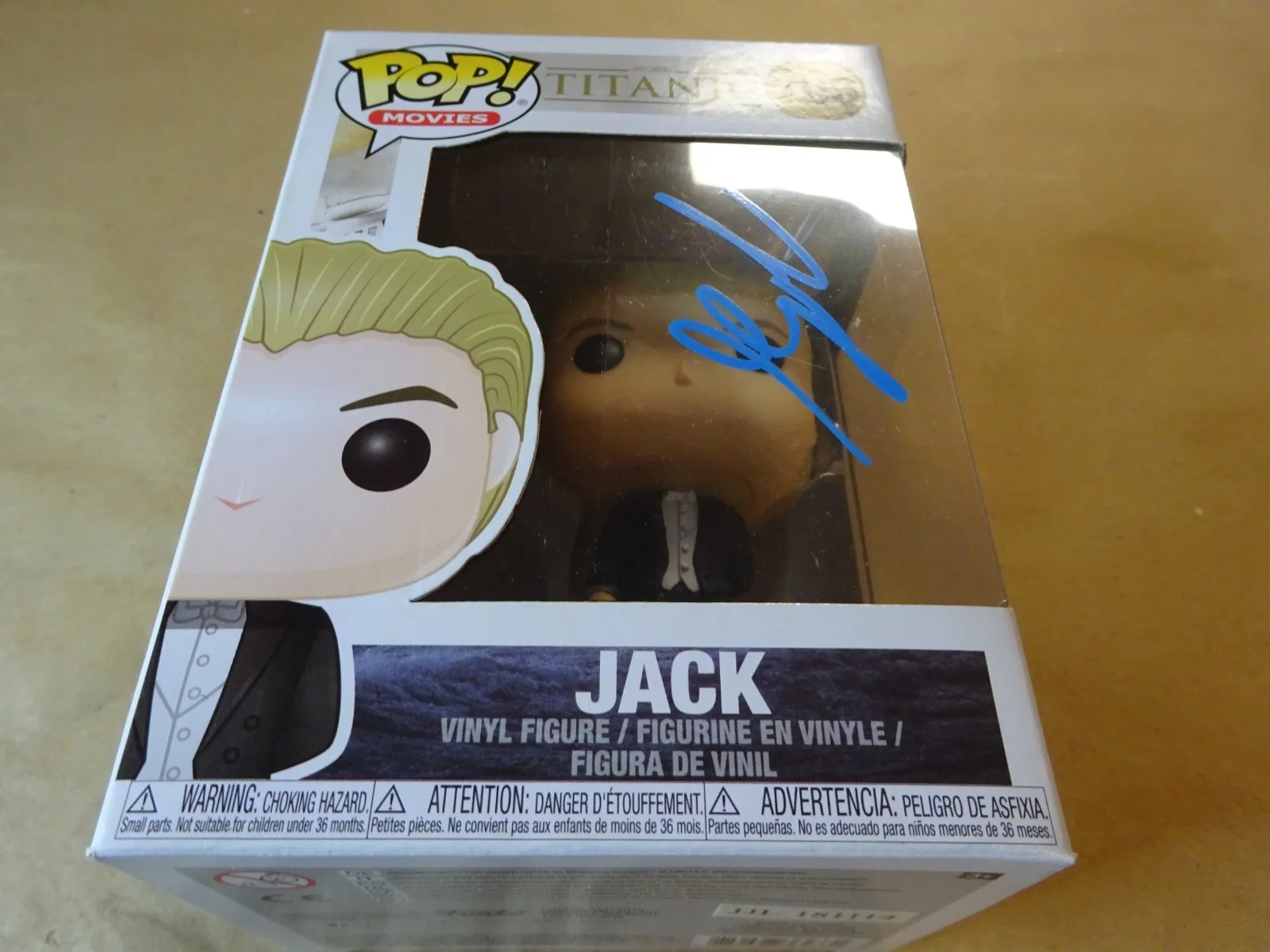 Leonardo DiCaprio — Signed Leonardo DiCaprio Autographed Jack Titanic Funko Pop Beckett BAS COA LOA, изображение 3