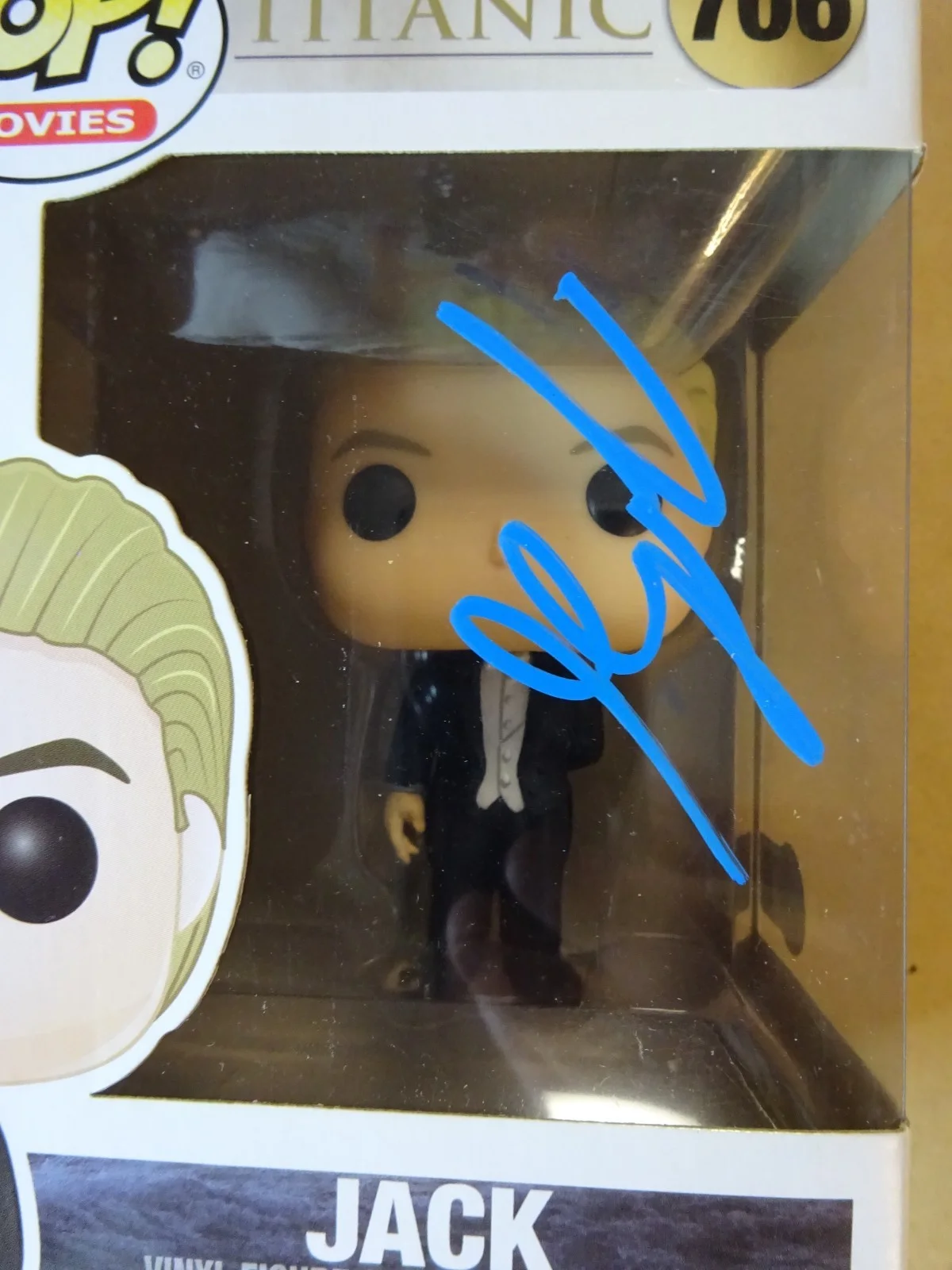 Leonardo DiCaprio — Signed Leonardo DiCaprio Autographed Jack Titanic Funko Pop Beckett BAS COA LOA, изображение 4