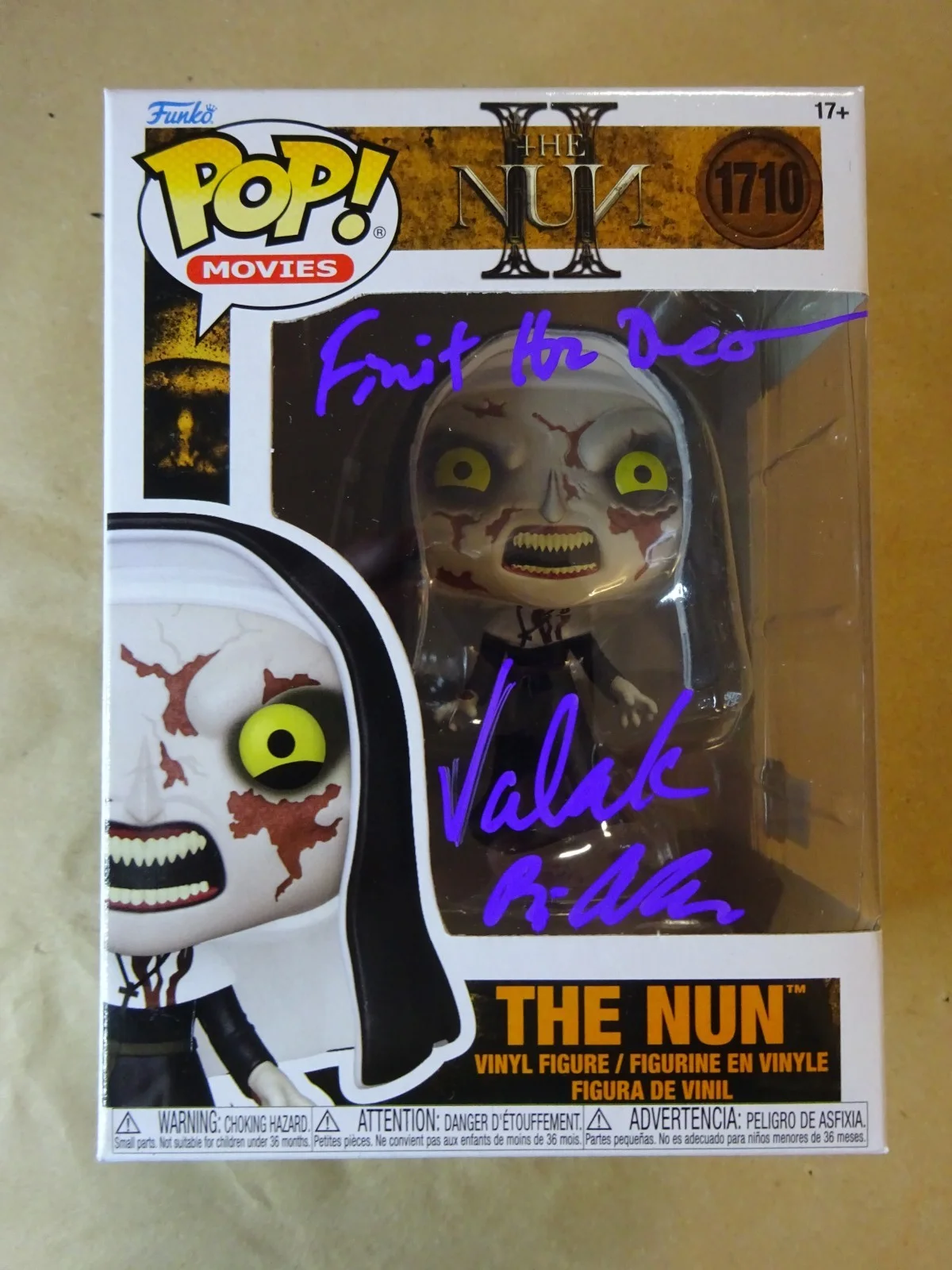 Bonnie Aarons — Signed Bonnie Aarons Autographed The Nun Funko Pop OCCM COA