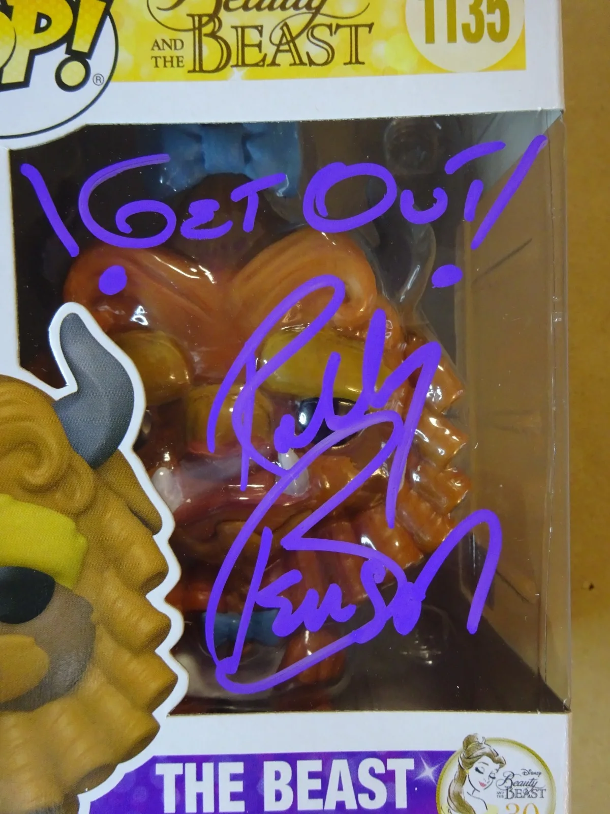Robby Benson — Signed Robby Benson Autographed Beast Beauty And The Beast Funko Pop OCCM COA, image 3
