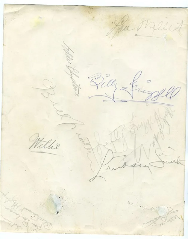 Lefty Frizzell Signed Photo with Signatures of Blue Bonnet Playboys, изображение 2