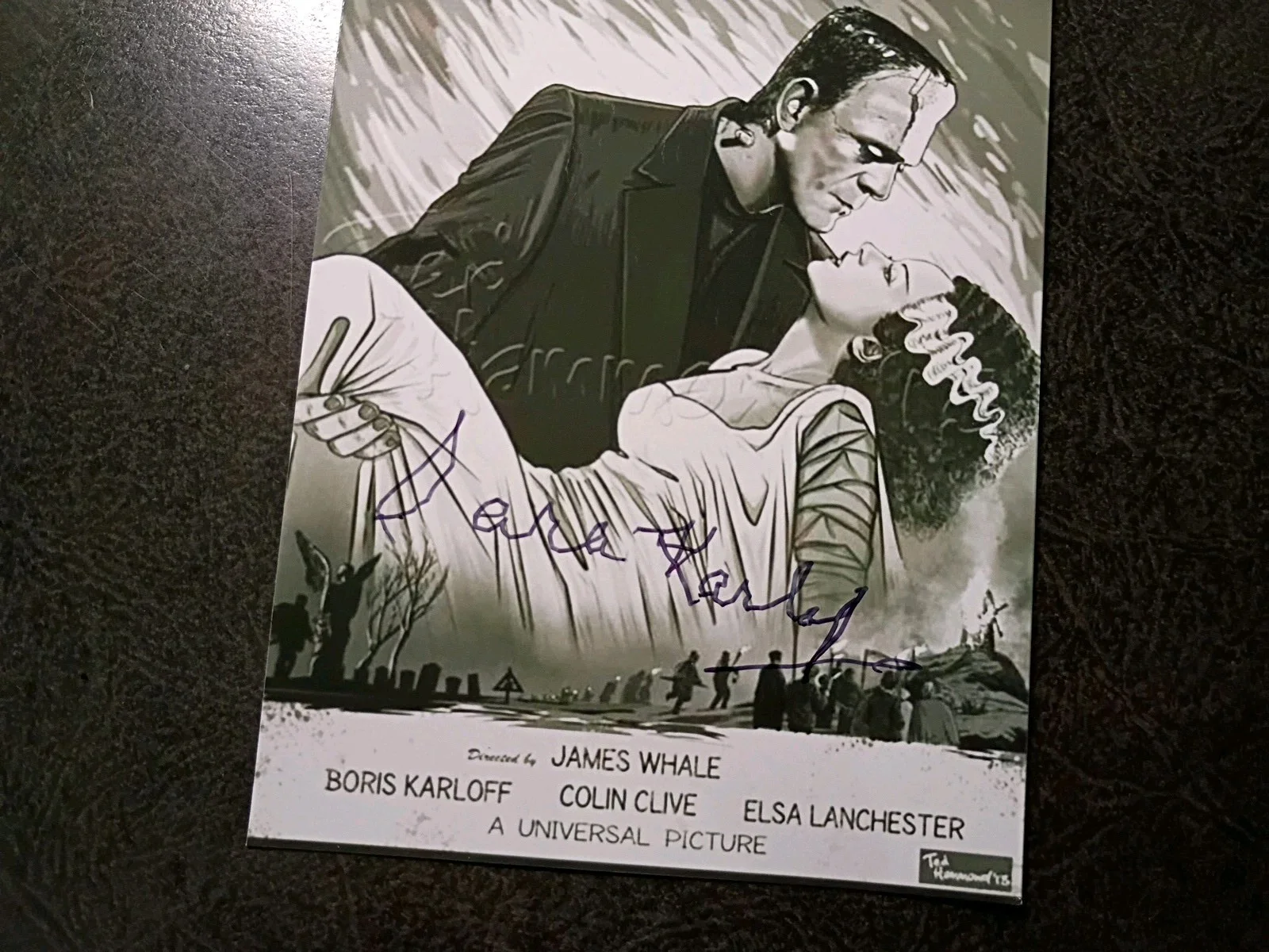 Sharyn Hillyer — SARA KARLOFF Hand Signed Autograph 4X6 Photo -- DAUGHTER OF BORIS KARLOFF, изображение 2