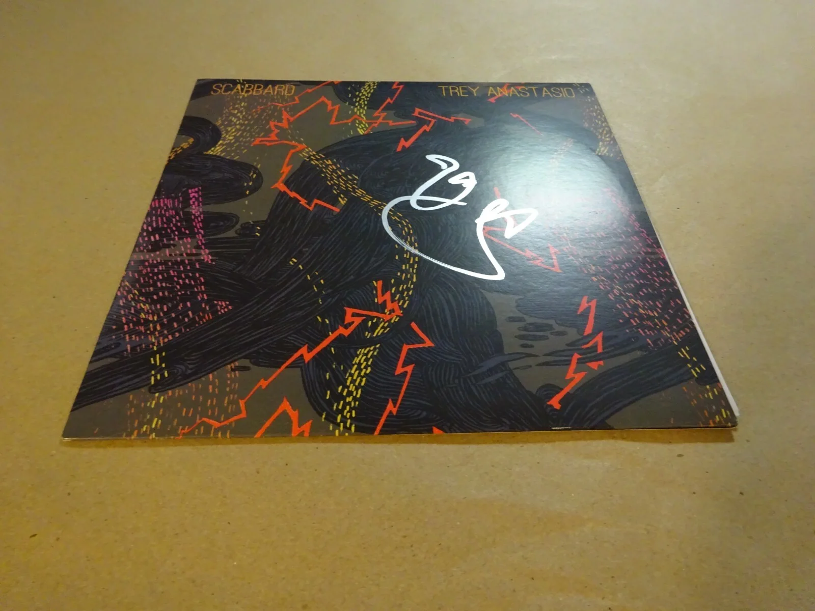 Signed TREY ANASTASIO Autographed SCABBARD Single Vinyl ALBUM Beckett BAS COA, изображение 3