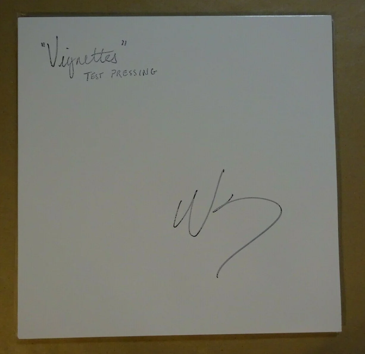 Signed WESLEY SCHULTZ Autographed VIGNETTES Test Pressing ALBUM Beckett BAS COA, image 2
