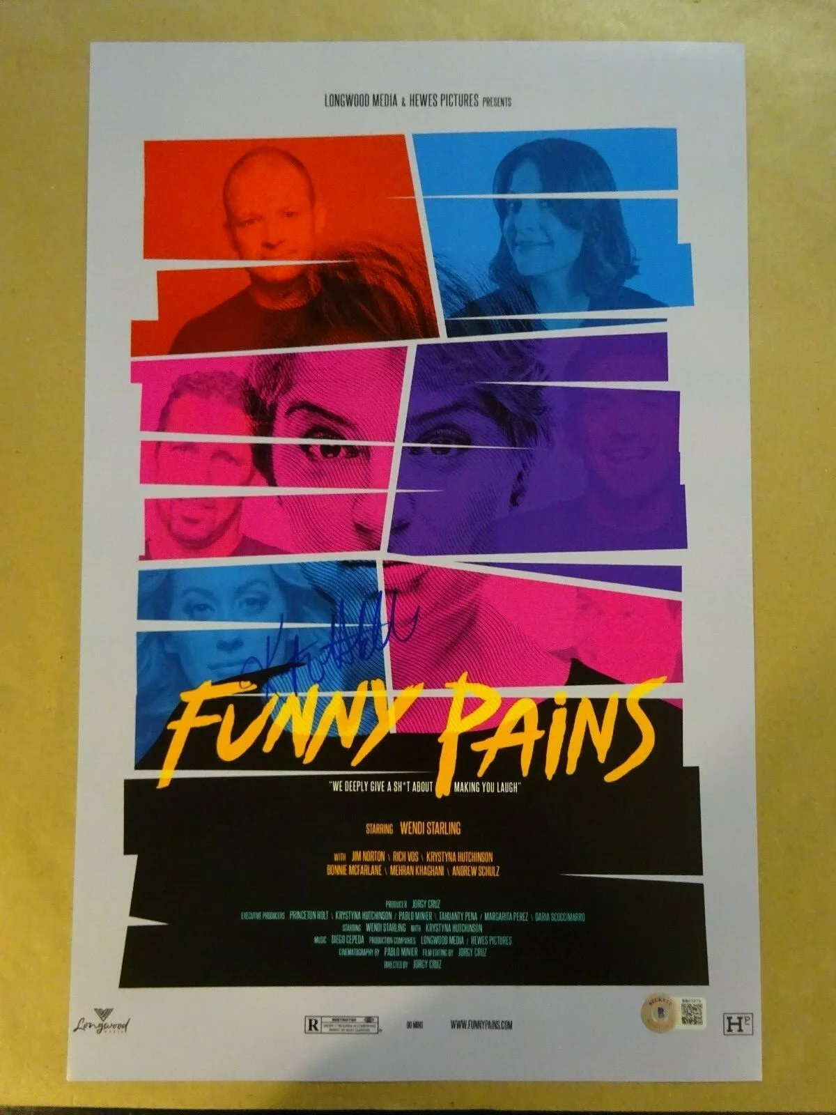 Krystyna Hutchinson — Autographed KRYSTYNA HUTCHINSON Signed FUNNY PAINS Photo 11"x17" BECKETT BAS COA, изображение 2