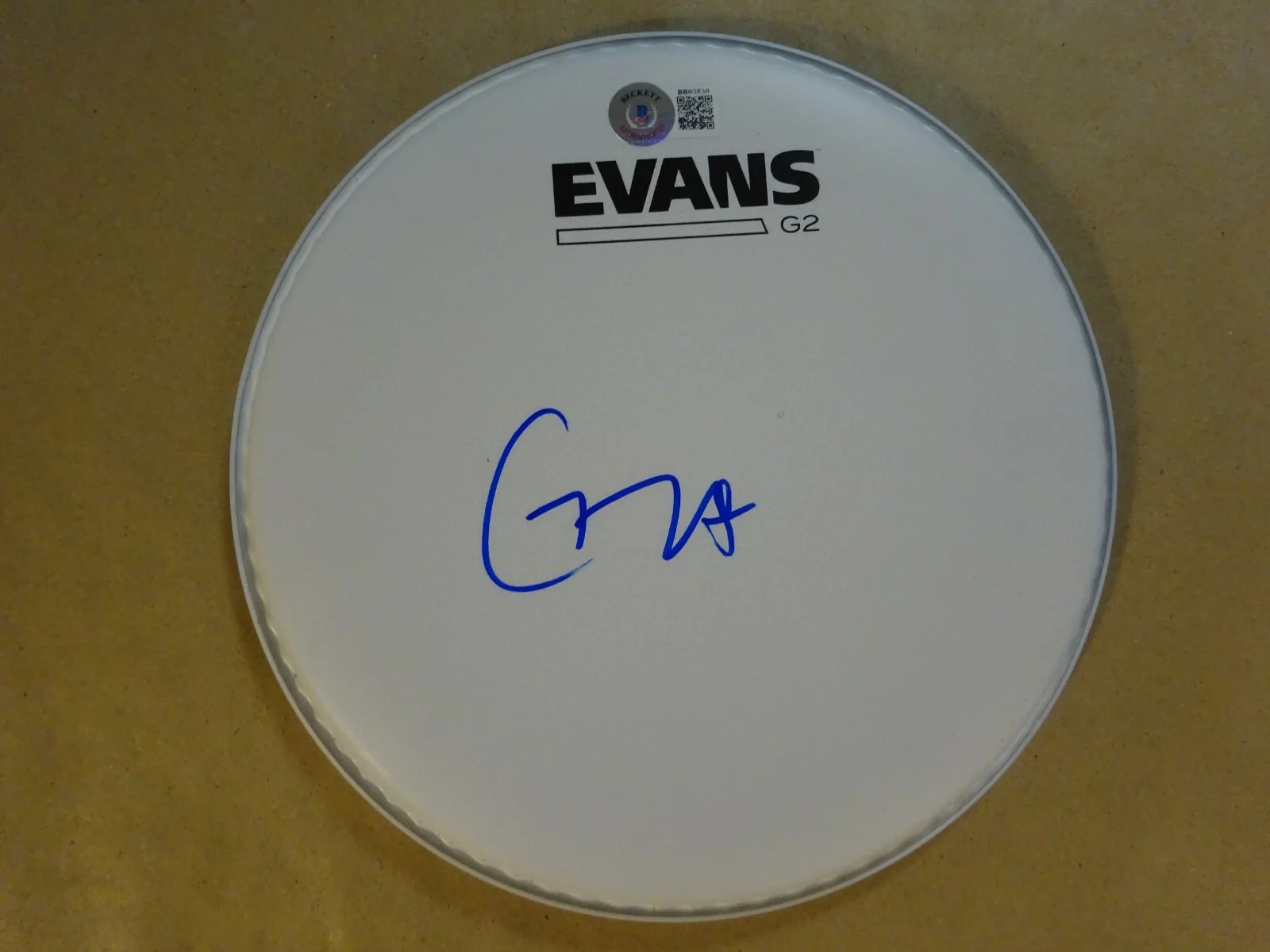 Autographed GZA Signed 8" Drum Head Rapper Wu Tang Clan BECKETT COA, image 2