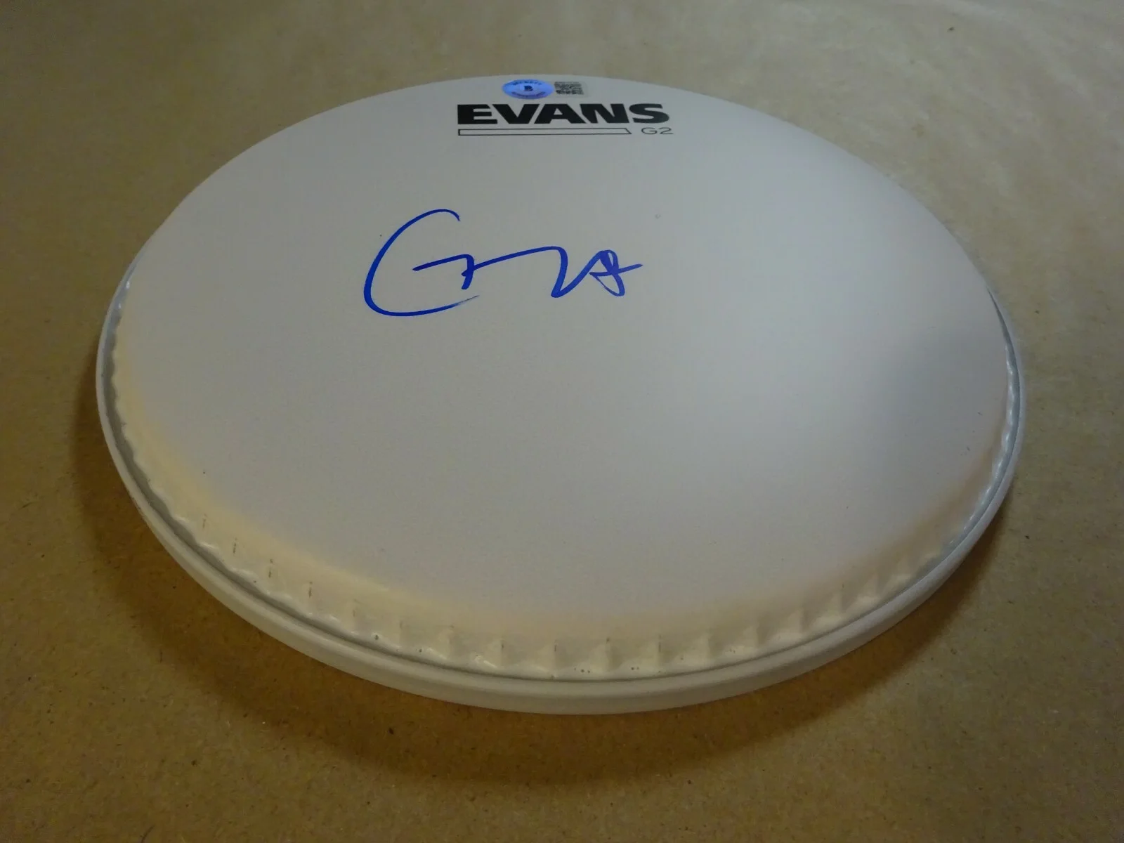 Autographed GZA Signed 8" Drum Head Rapper Wu Tang Clan BECKETT COA, image 3