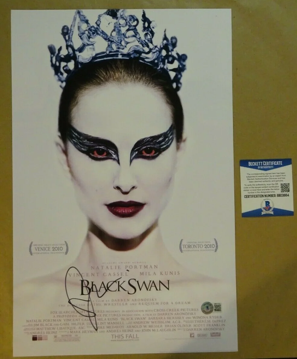 Mila Kunis — Autographed MILA KUNIS Signed BLACK SWAN Photo 11"x17" BECKETT BAS COA
