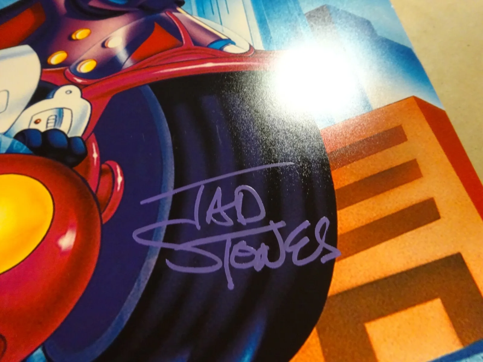 Tad Stones — Autographed TAD STONES Signed DARKWING DUCK Photo 11"x17" BECKETT BAS COA, image 5