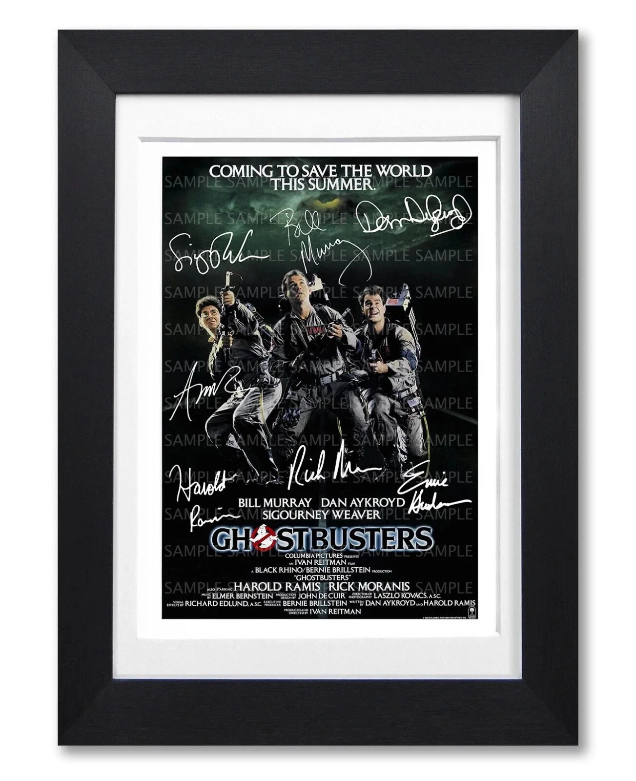 GHOSTBUSTERS CAST — GHOSTBUSTERS MOVIE CAST BILL 8.5X11 SIGNED PHOTO ALL AUTOGRAPHS POSTER REPRINT