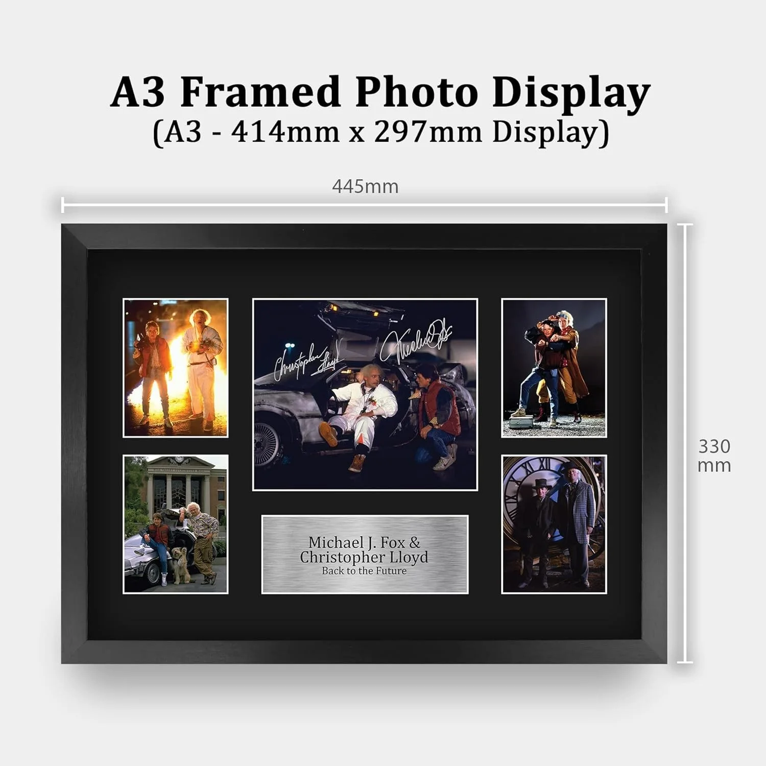 Michael J Fox, Christopher Lloyd — Michael J Fox & Christopher Lloyd Signed Presentation*#, image 4