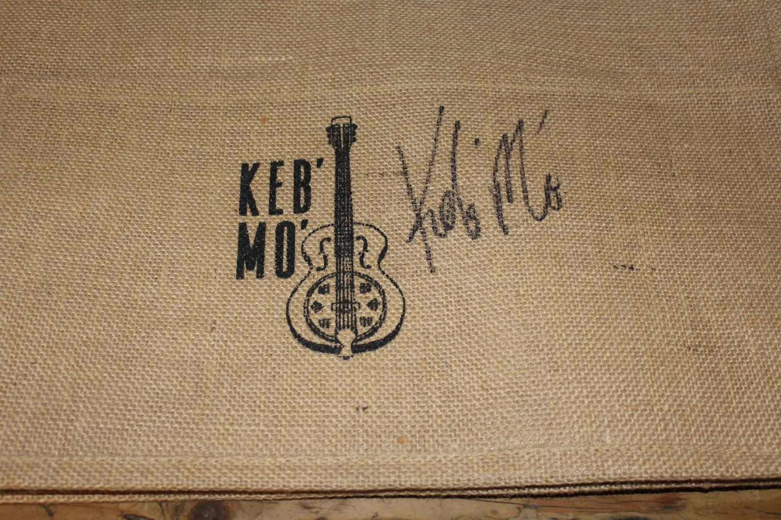 KEB' MO' SIGNED Canvas Tote / Travel Bag & Bag Tag BLUES Collectors MUST L@@K, изображение 3