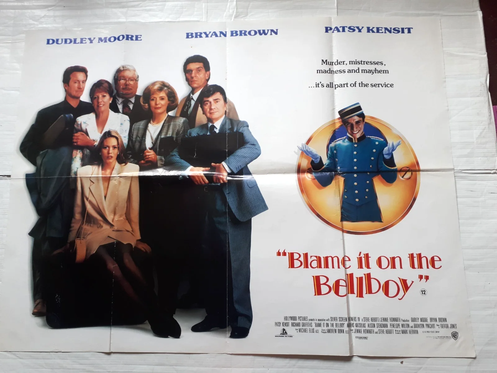 blame it on the bellboy 1992 ORIGINAL Poster uk Quad 30x40" 1990s Dudley Moore, image 2