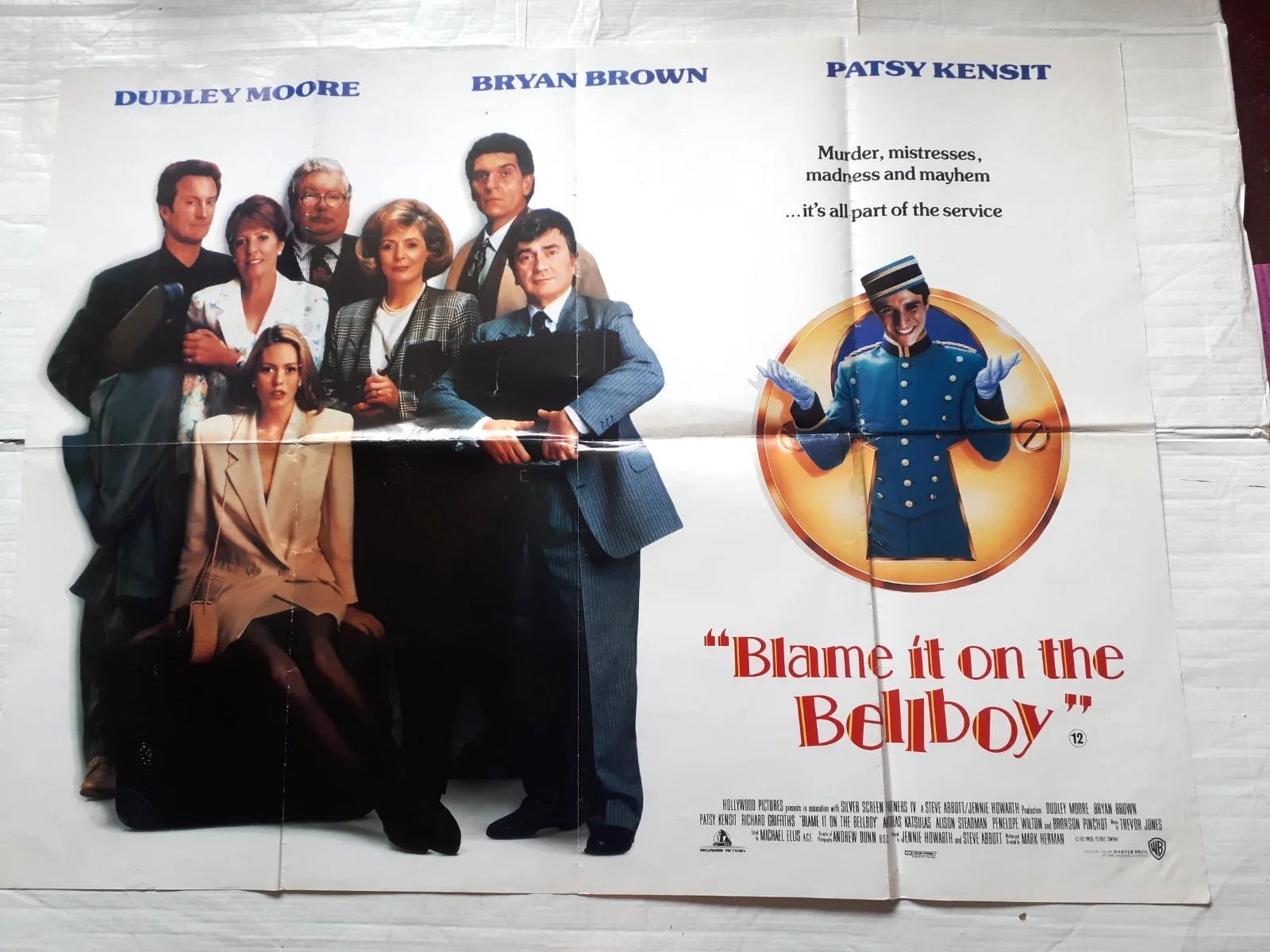 blame it on the bellboy 1992 ORIGINAL Poster uk Quad 30x40" 1990s Dudley Moore, image 3