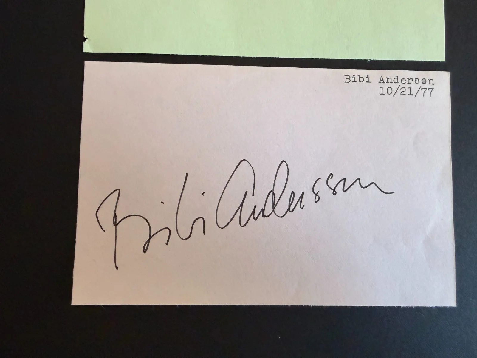 Bibi Andersson & Liv Ullmann Signed Album Pages Bergman Autographs RARE, изображение 3