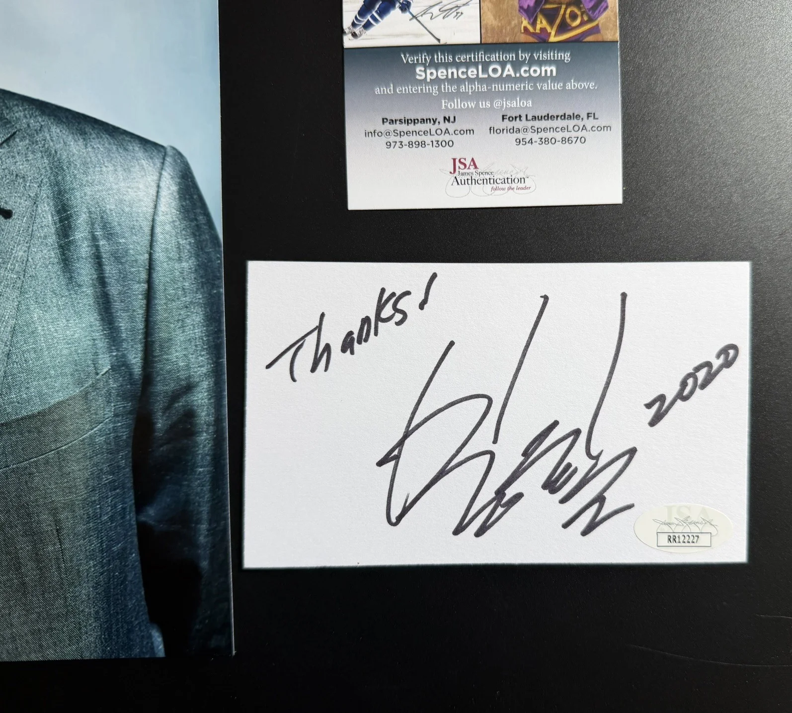 Bong Joon-ho Signed 3x5 Index Card Autograph Parasite Director JSA + 8x10 Photo, изображение 5