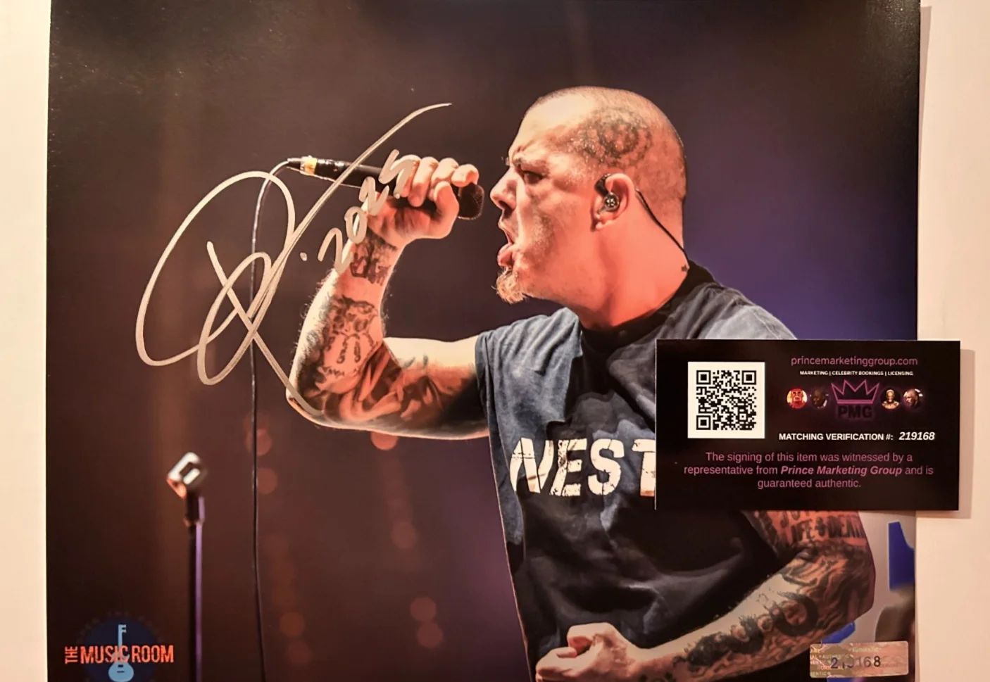 Phil Anselmo (PANTERA) Signed Original 8x10" Authentic Autograph GENUINE w/COA, image 3
