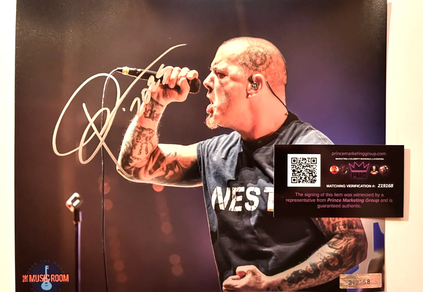 Phil Anselmo (PANTERA) Signed Original 8x10" Authentic Autograph GENUINE w/COA, image 5