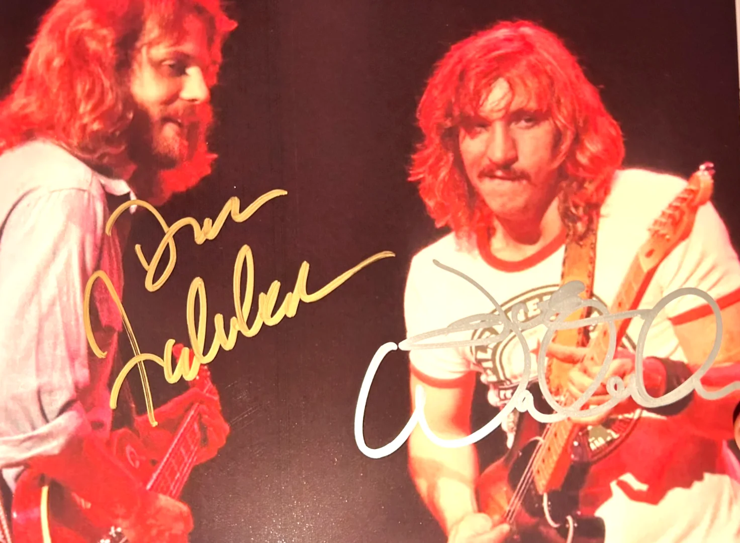 EAGLES Signed (Don Felder, Joe Walsh) Original 8x10" Authentic Autographs w/COA, изображение 3