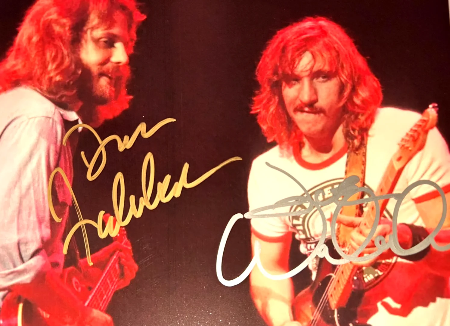 EAGLES Signed (Don Felder, Joe Walsh) Original 8x10" Authentic Autographs w/COA, изображение 5