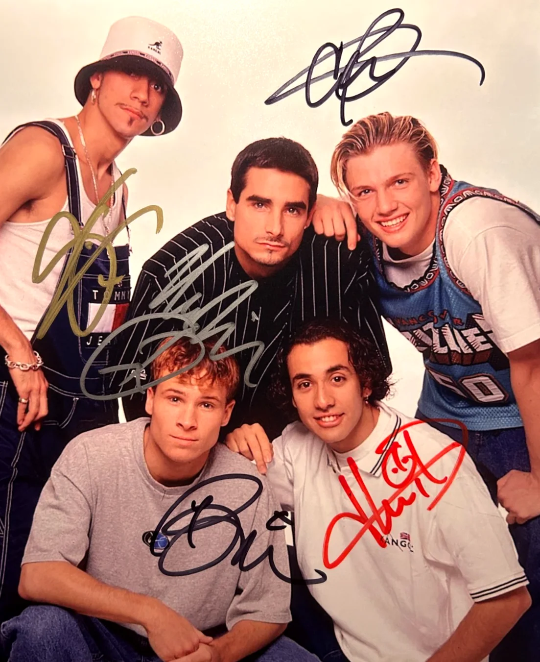 BACKSTREET BOYS Signed (5) Original 8x10" Authentic Autographs GENUINE w/COA, image 3