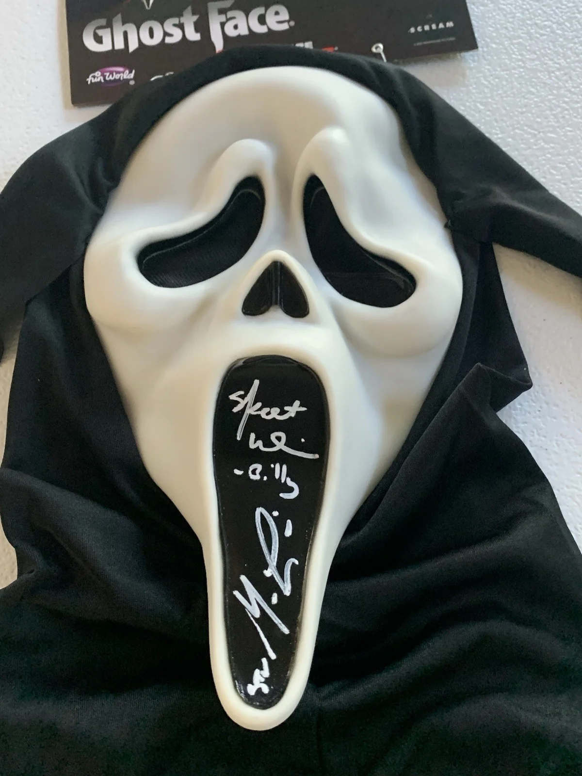 Matthew Lillard — Matthew Lillard Skeet Ulrich Signed Autographed Scream Ghostface Mask Beckett, изображение 2