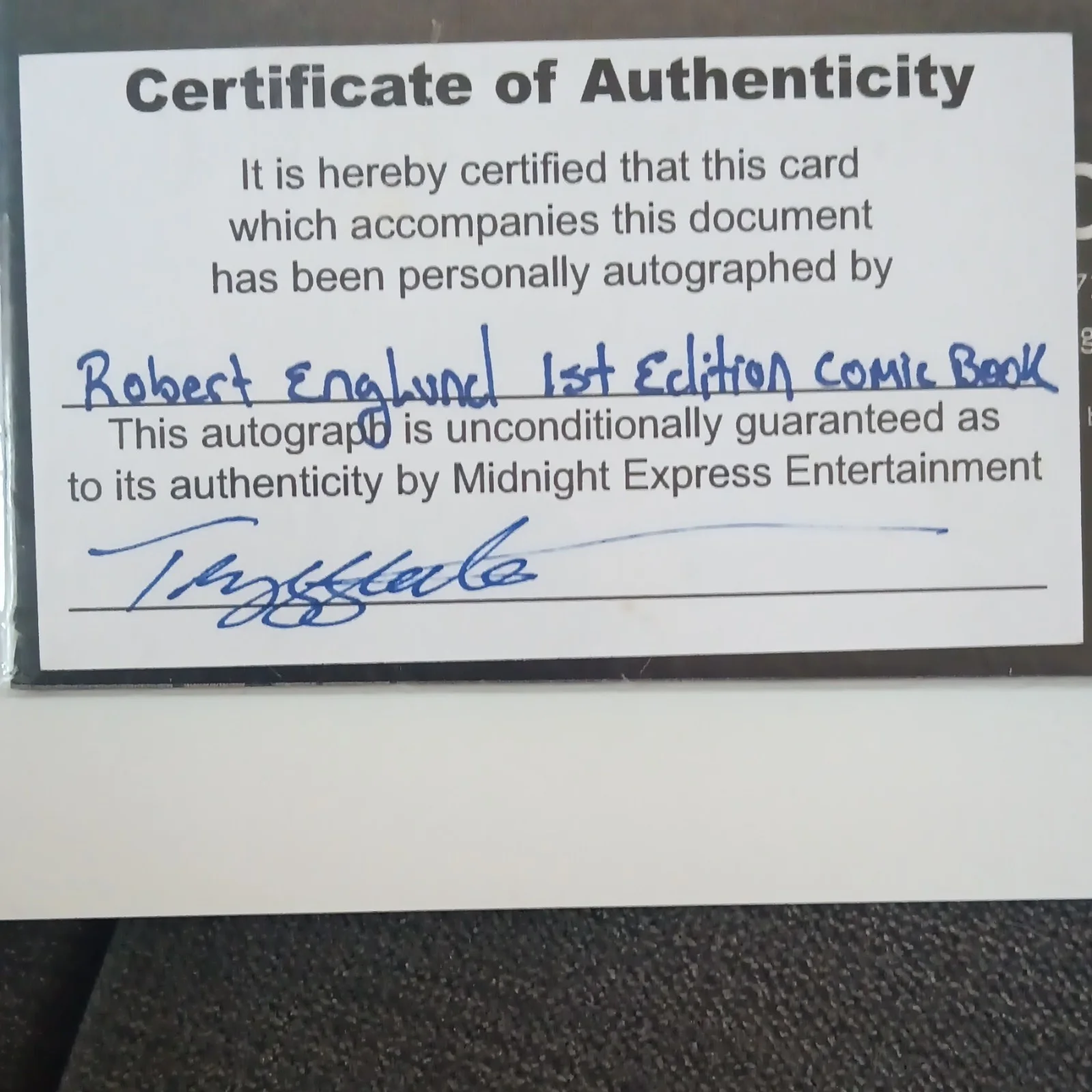 Robert Englund — Robert Englund Signed A Nightmare on Elm Street #1 Comic, Midnight Express COA, image 2