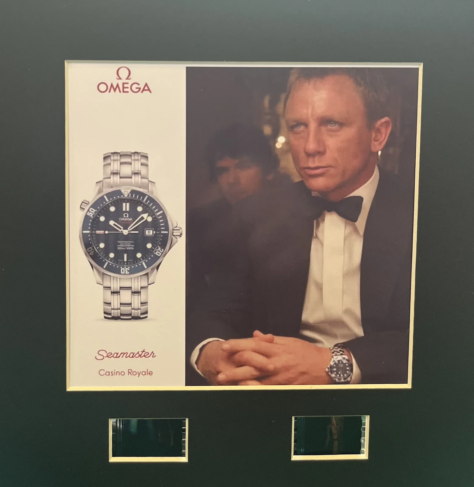 007 JAMES BOND. Omega Seamaster 35mm Film Cell Display, изображение 2