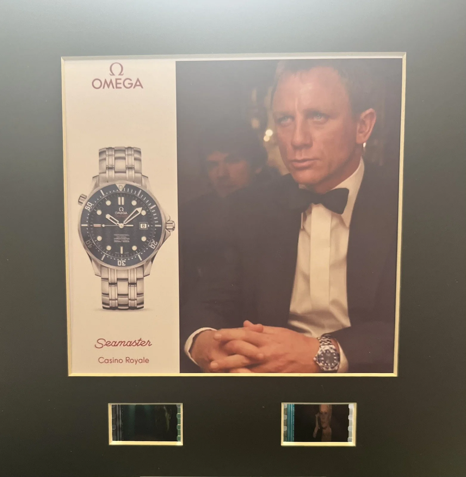 007 JAMES BOND. Omega Seamaster 35mm Film Cell Display, изображение 3