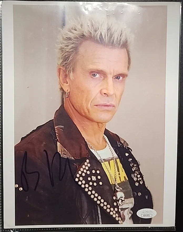 Billy Idol Signed Autograh 8.5x11 JSA COA Authentic - Rebel Yell - White Wedding, изображение 2