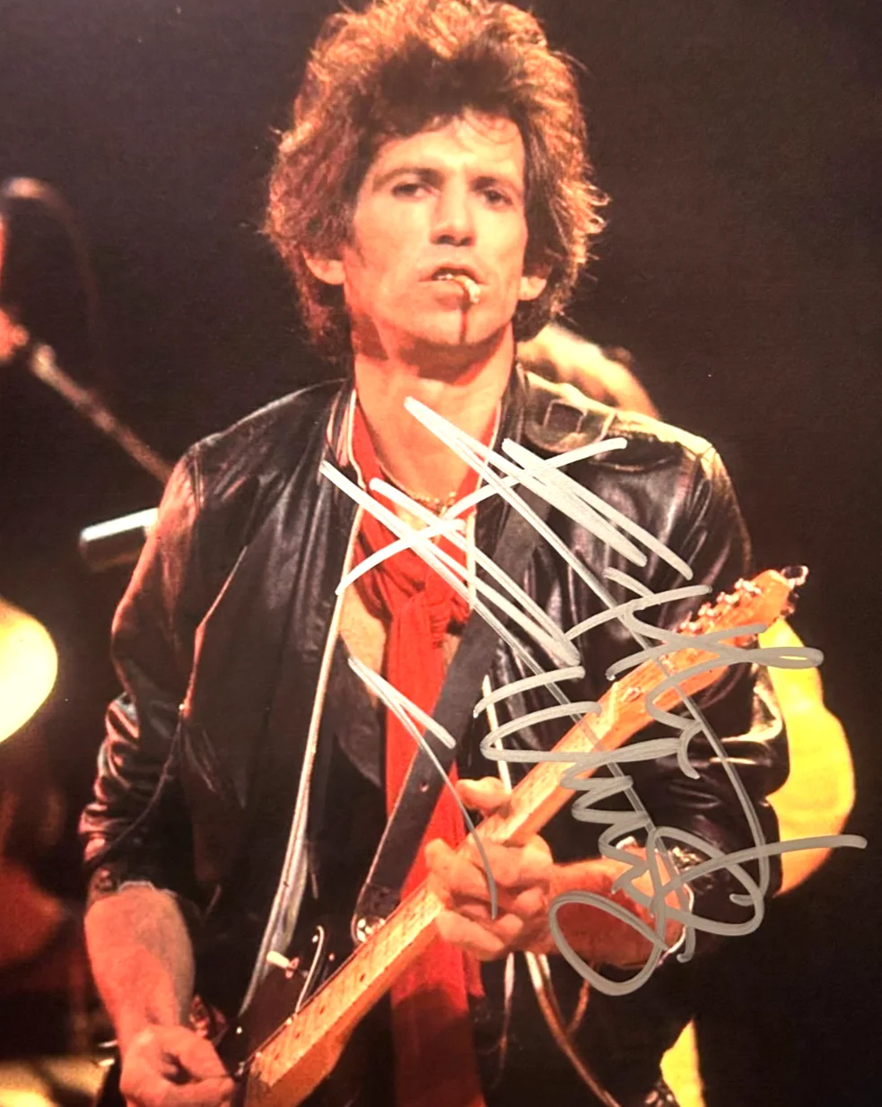 Keith Richards (ROLLING STONES) Signed Original 8x10" Authentic Autograph w/COA, image 3