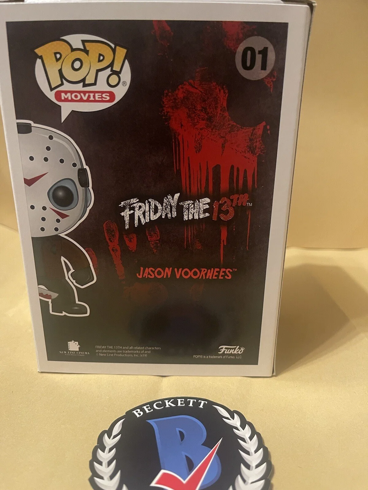 ARI LEHMAN — Ari Lehman Autographed Funko Pop 01 Jason Voorhees￼ First F’N Jason Beckett COA, изображение 3