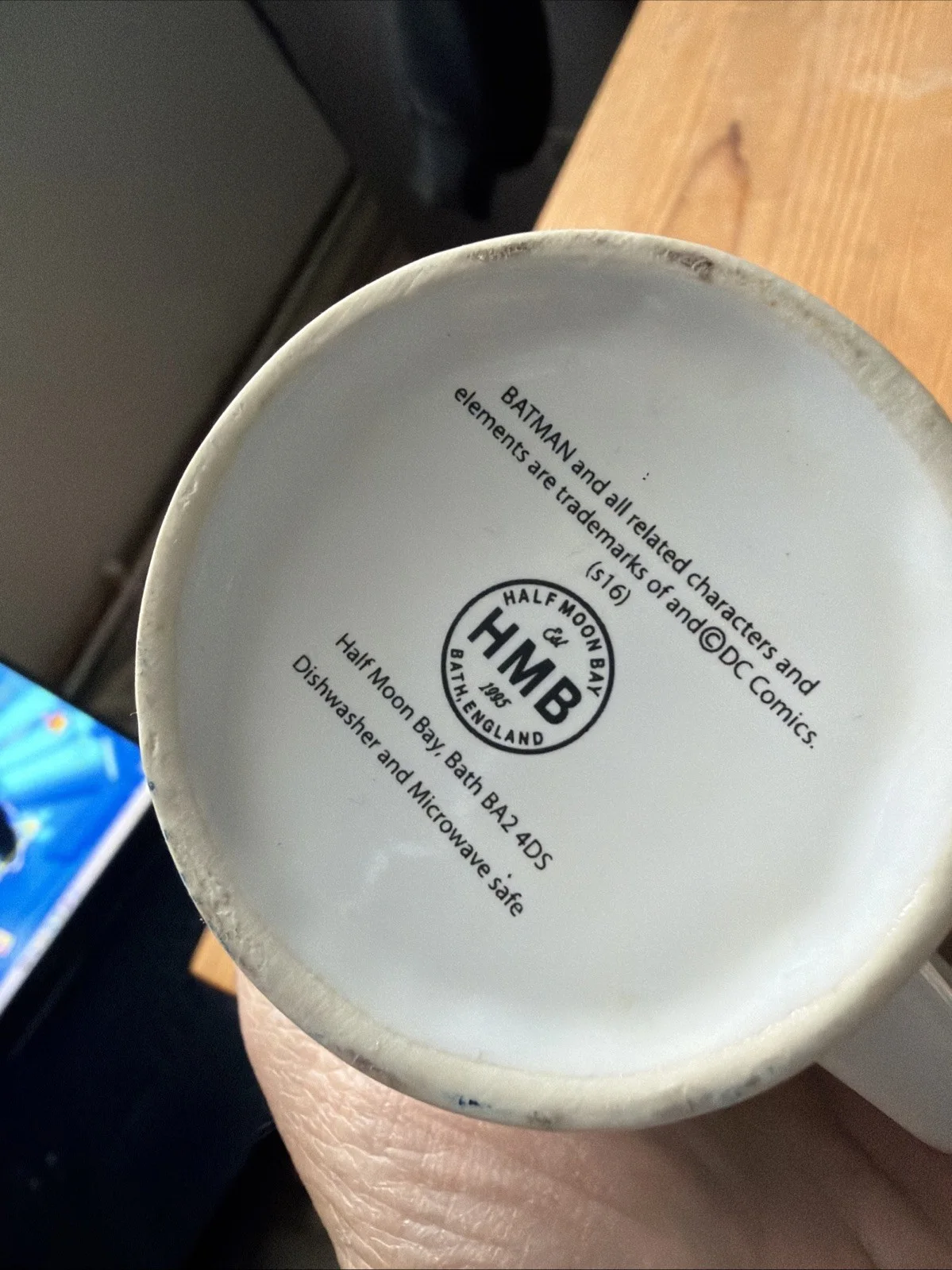 Mini Joker Mug. Fully Licenced To Half Moon Bay Unused, image 4