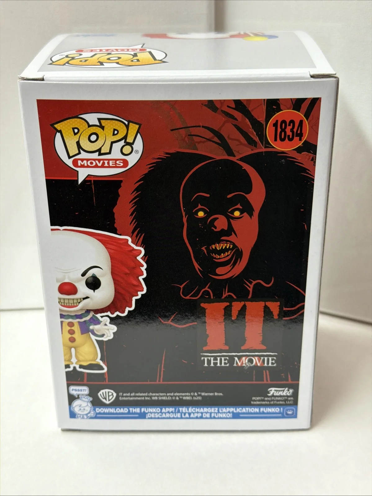 Tim Curry Autographed Pennywise IT The Movie Funko Pop #1834 W/ COA & Protector, image 3