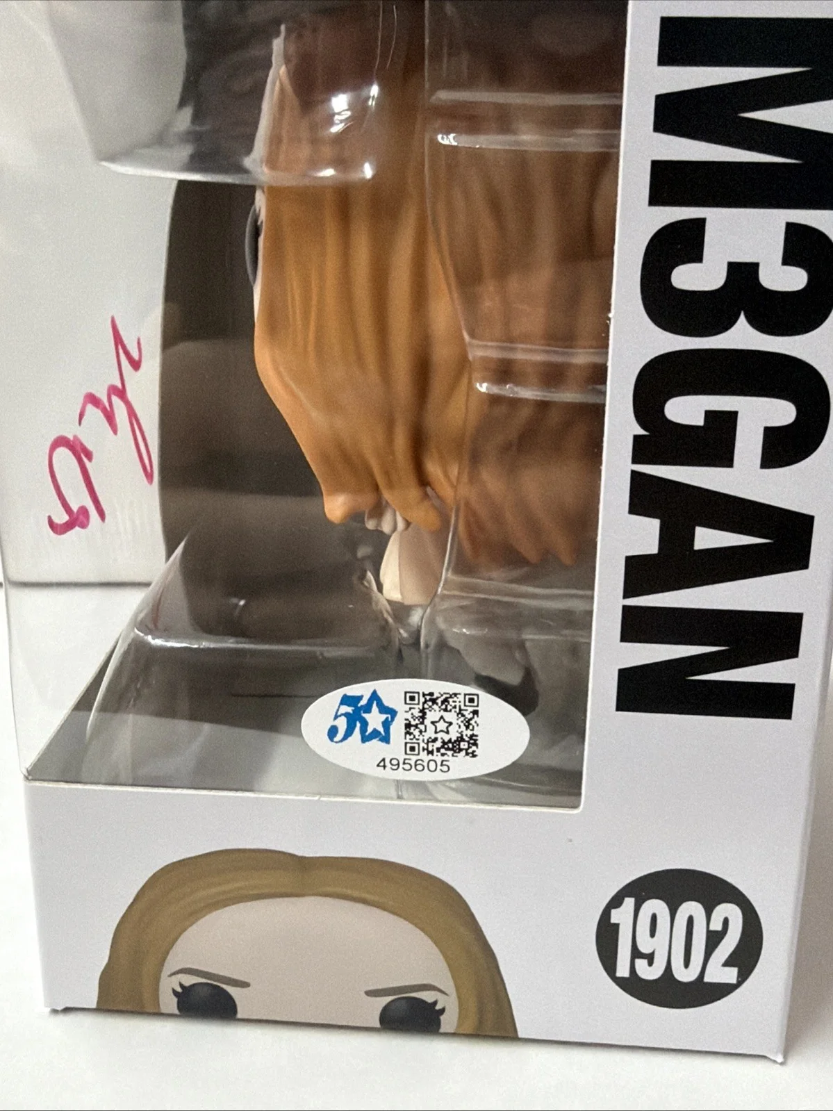 Jenna Davis signed Megan Funko Pop! 1902 M3GAN autograph W/ Coa &amp; Protector, изображение 4