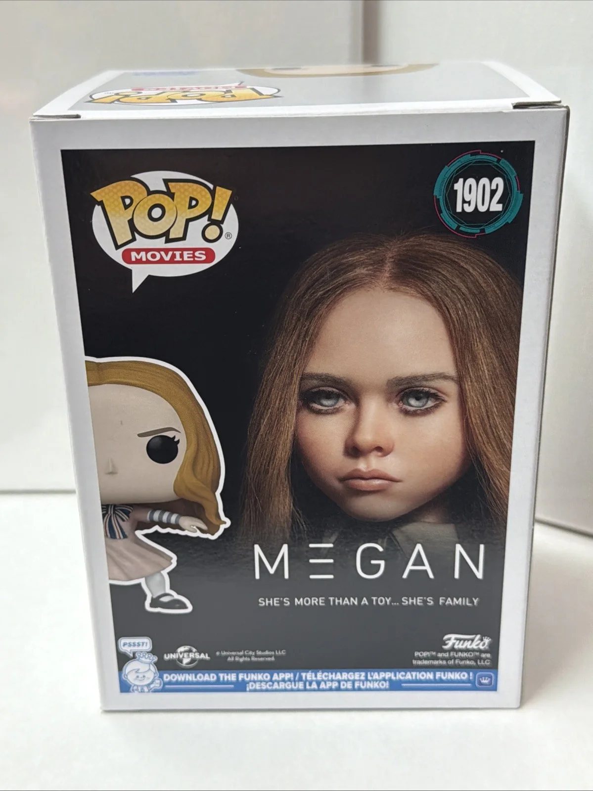 Jenna Davis signed Megan Funko Pop! 1902 M3GAN autograph W/ Coa &amp; Protector, изображение 5