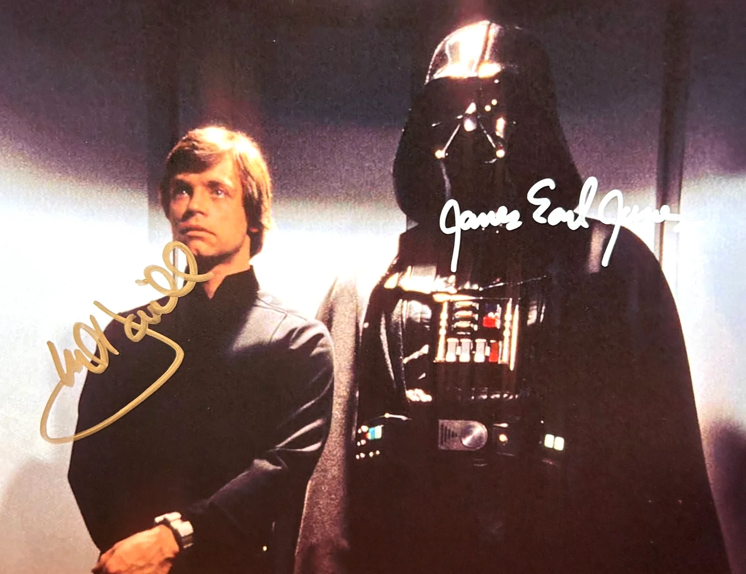 James Earl Jones, Mark Hamill — STAR WARS Signed (JONES, HAMILL) 8x10 Original Authentic Autograph GENUINE w/COA, image 3