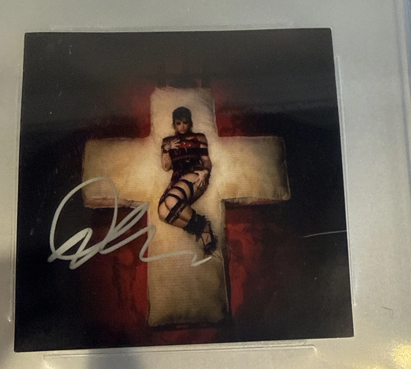 Demi Lovato Signed CD Promo Card Beckett BAS Encased Slabbed, изображение 2