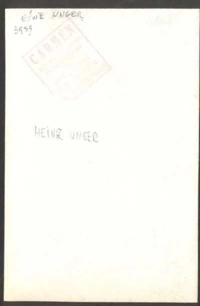 R Photo Postcard Heinz Unger German Opera Director w Dedication Original Signed, изображение 2
