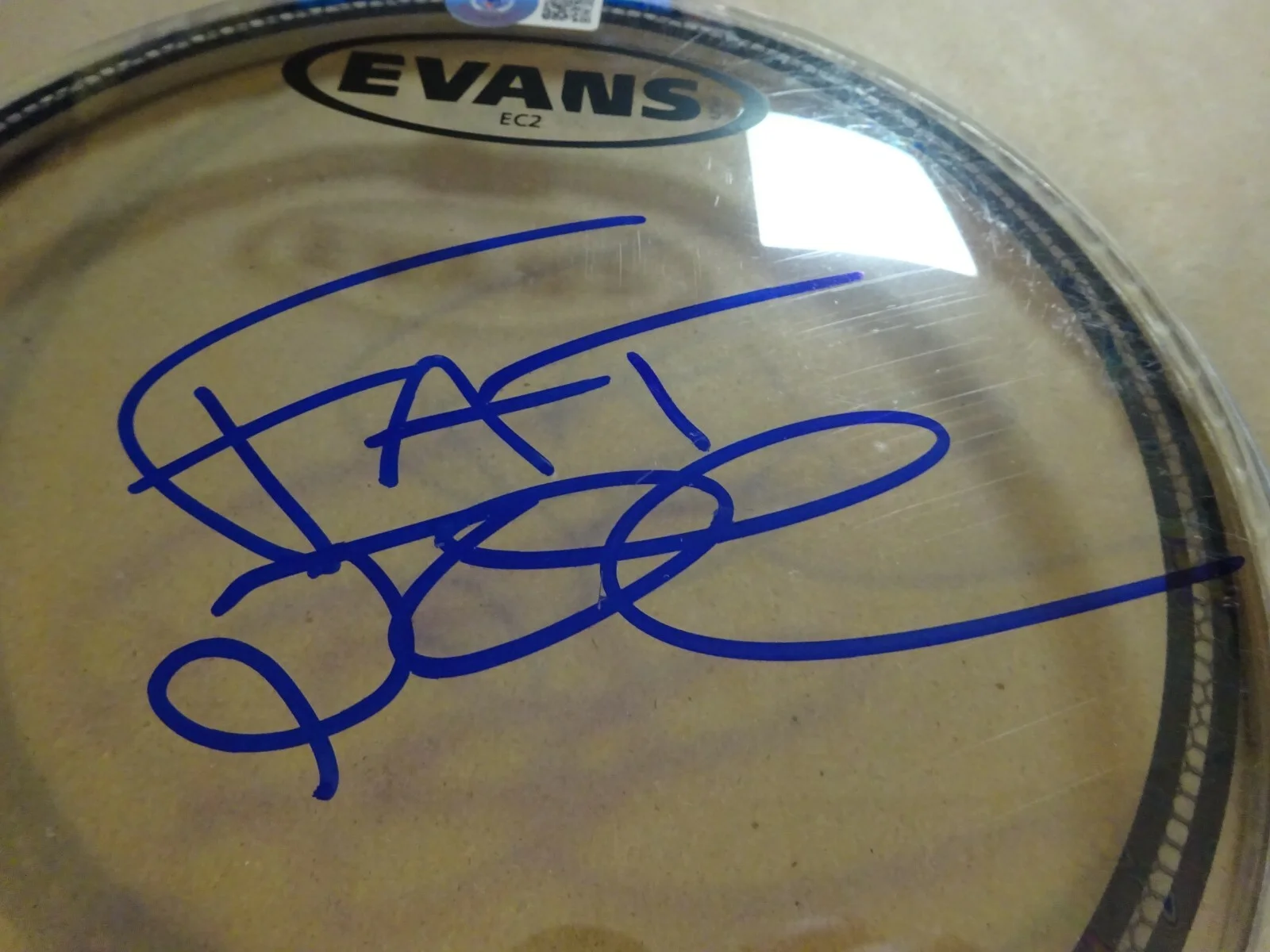 Autographed FAT JOE Signed 8" Drum Head American Rapper BECKETT COA, image 3