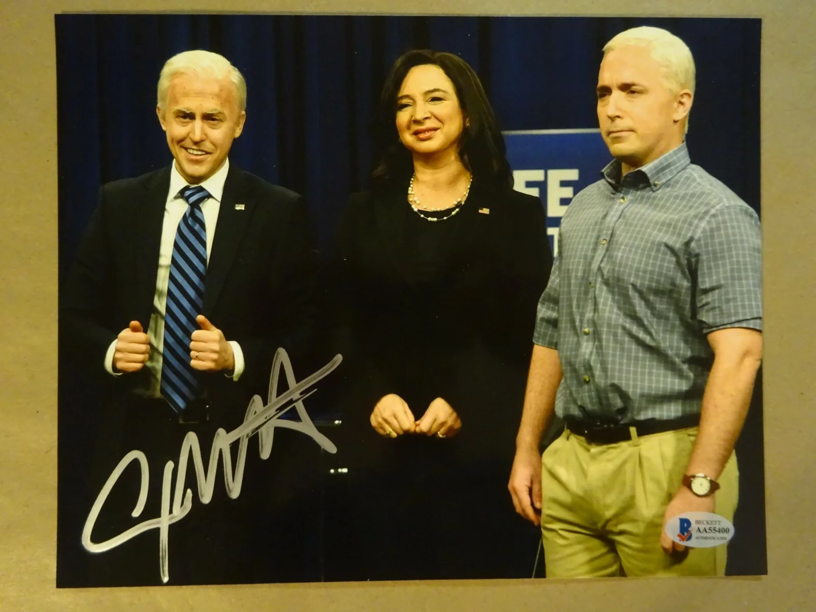 Alex Moffat — Autographed ALEX MOFFAT Signed 8"x10" Photograph SNL Joe Biden BECKETT BAS COA, image 2