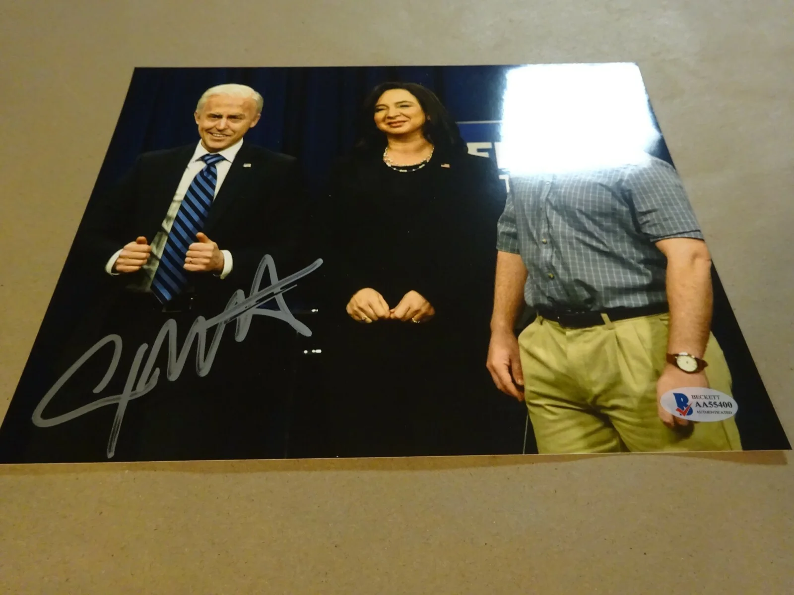 Alex Moffat — Autographed ALEX MOFFAT Signed 8"x10" Photograph SNL Joe Biden BECKETT BAS COA, image 4