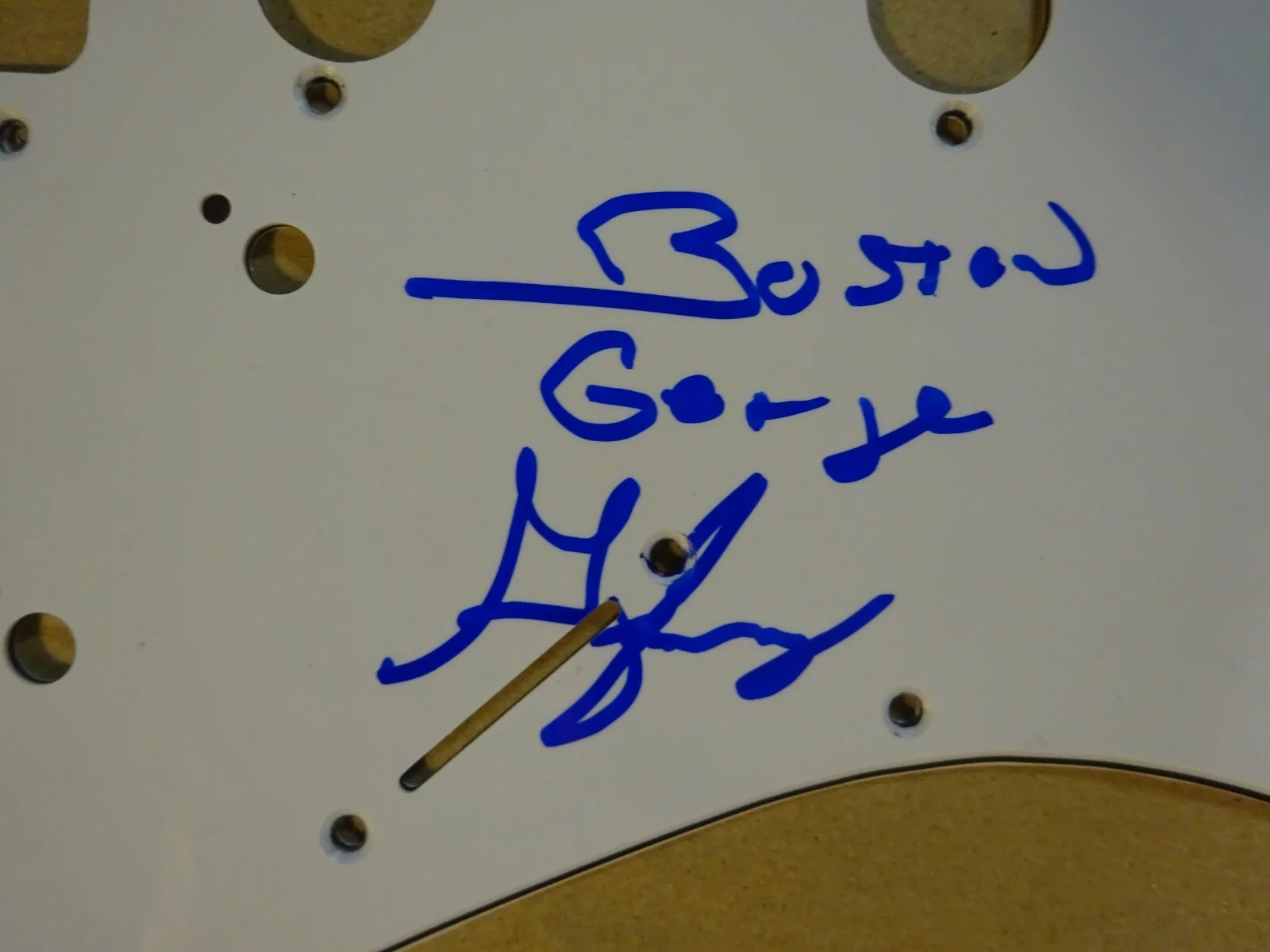 George Jung — Autographed GEORGE JUNG Signed Guitar Pick Guard "Blow" BECKETT BAS COA, изображение 4