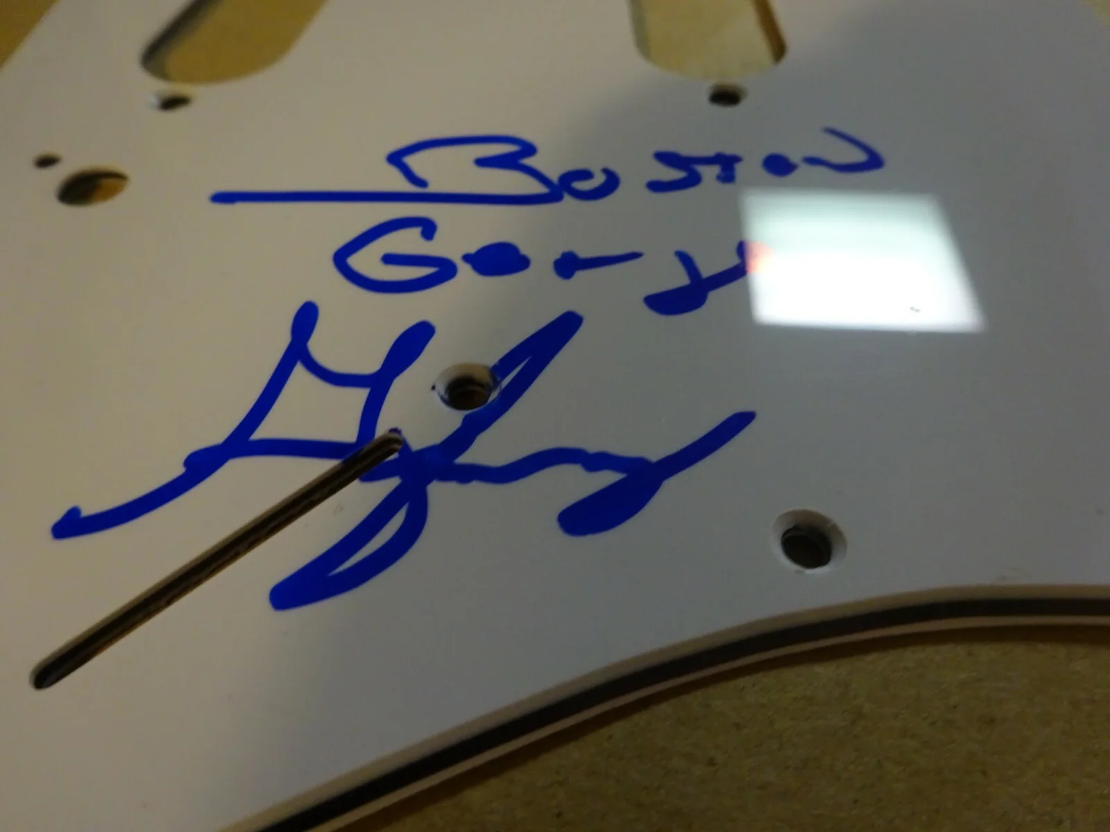 George Jung — Autographed GEORGE JUNG Signed Guitar Pick Guard "Blow" BECKETT BAS COA, изображение 5