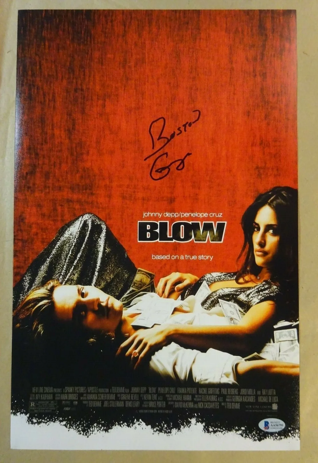 George Jung — Signed GEORGE JUNG Autographed BOSTON GEORGE BLOW Photo 11"x17" BECKETT BAS COA, image 2