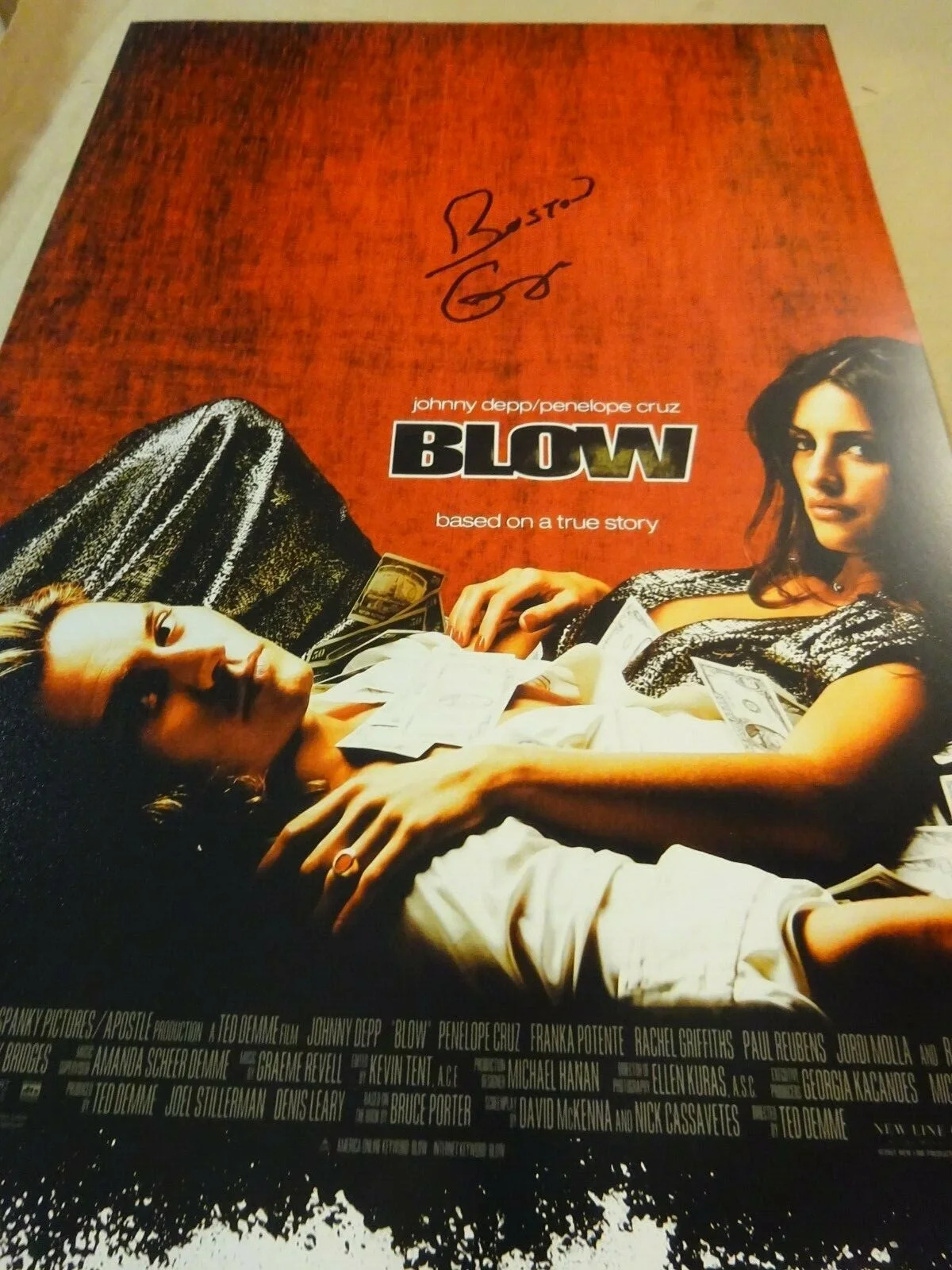 George Jung — Signed GEORGE JUNG Autographed BOSTON GEORGE BLOW Photo 11"x17" BECKETT BAS COA, image 3