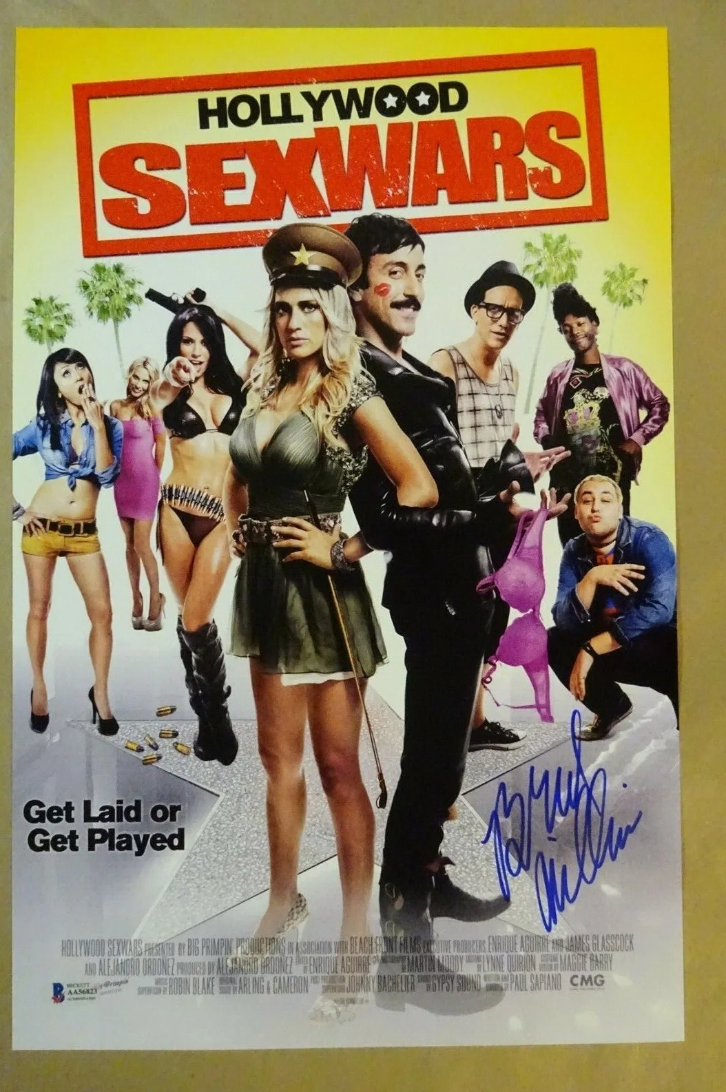 Brad Williams — Signed BRAD WILLIAMS Autographed HOLLYWOOD SEXWARS 11"x17" Photo BECKETT BAS COA, изображение 2